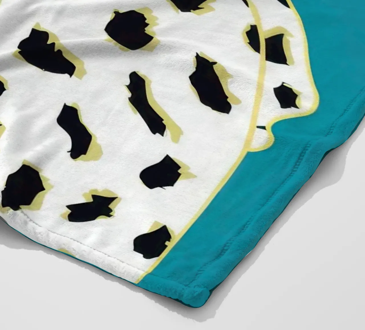 Fierce Dalmatian Print fleece blanket by Irish Strokes