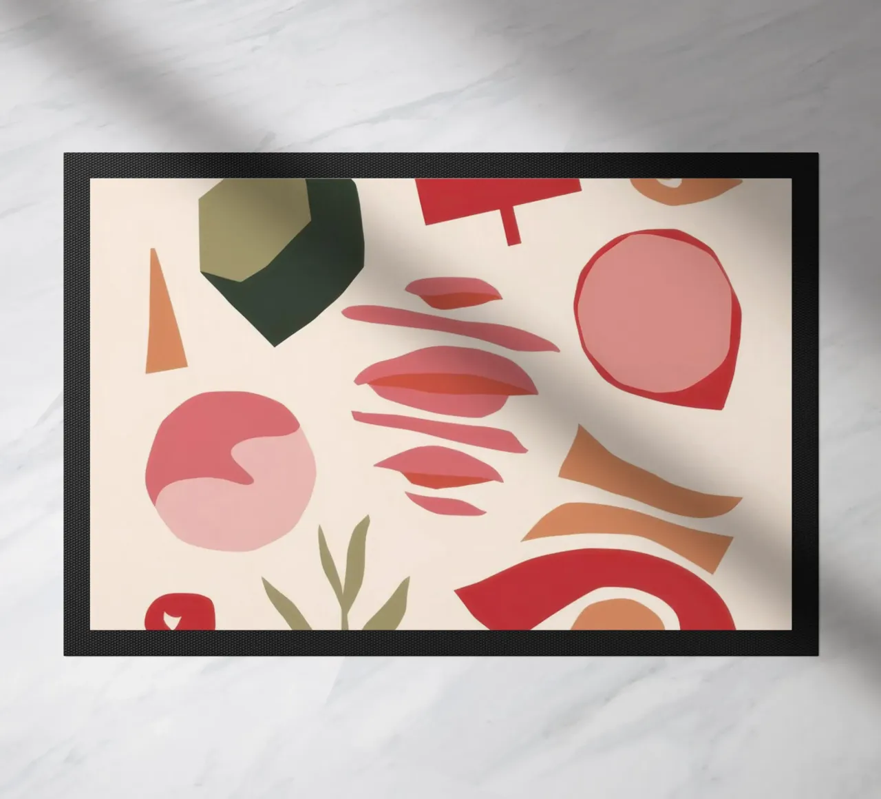 Deconstructed Earthly Forms doormat by Selene Shade