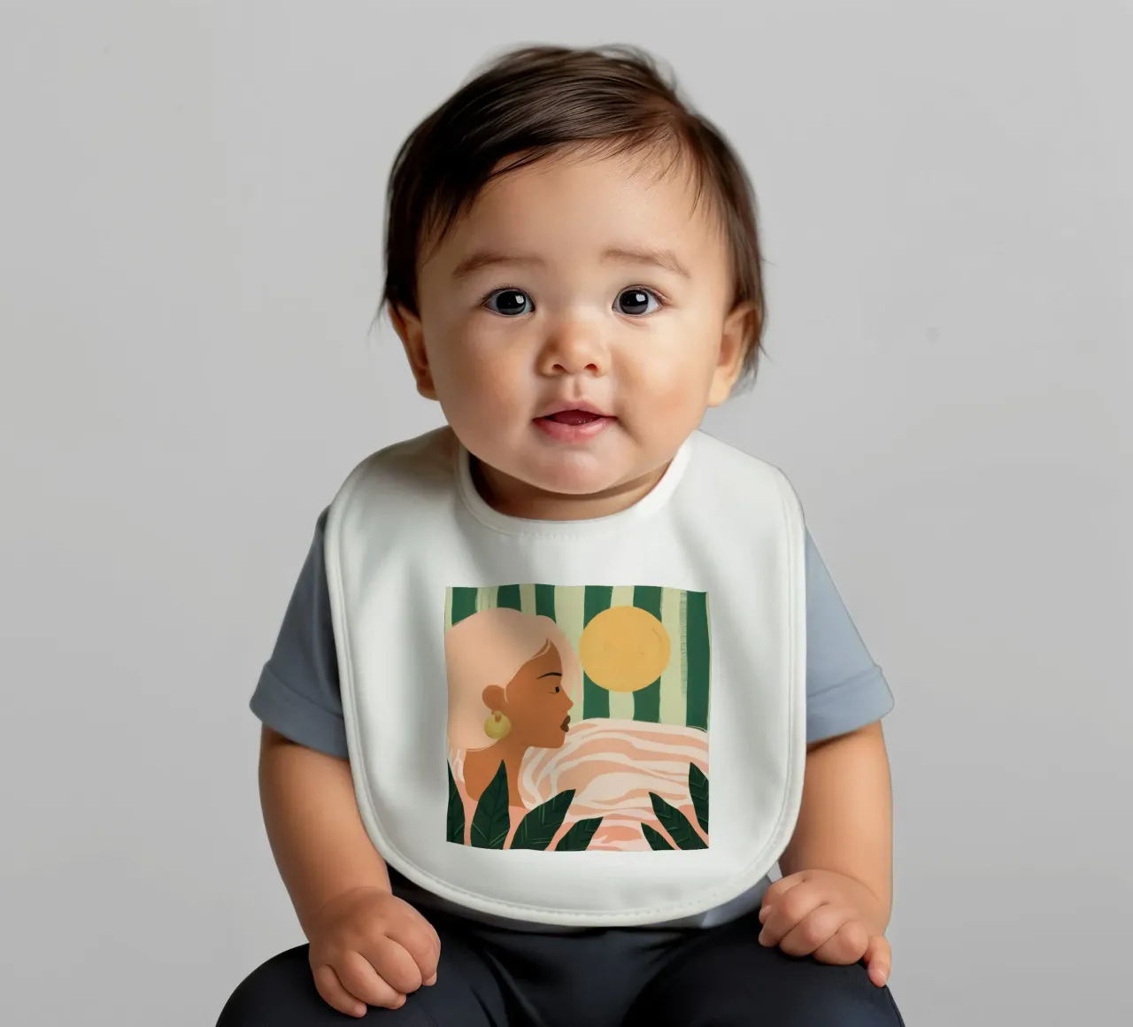 Due donne di profilo bavaglino da Thistle Bloom