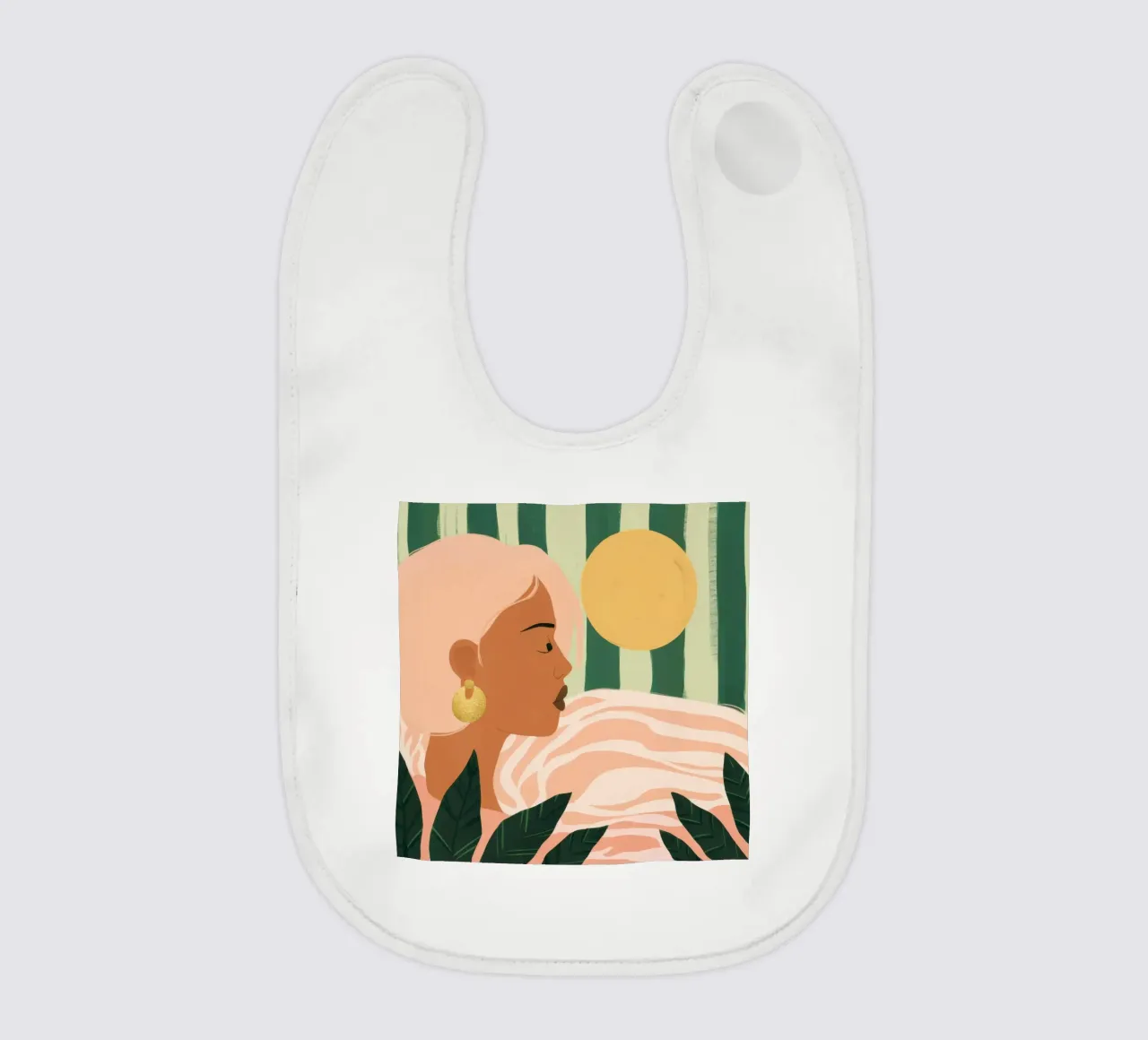 Due donne di profilo bavaglino da Thistle Bloom