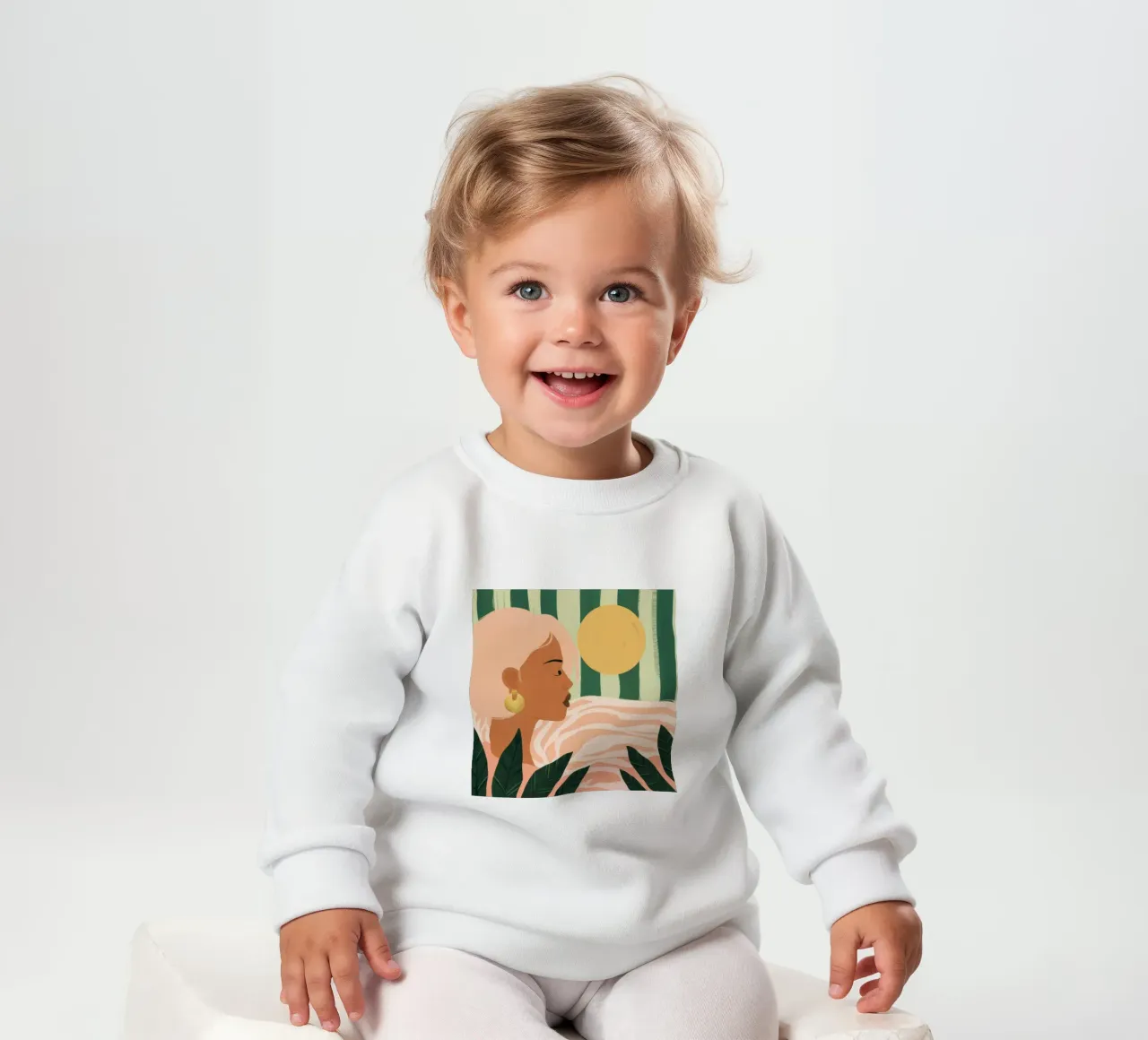 Due donne di profilo felpa neonato da Thistle Bloom