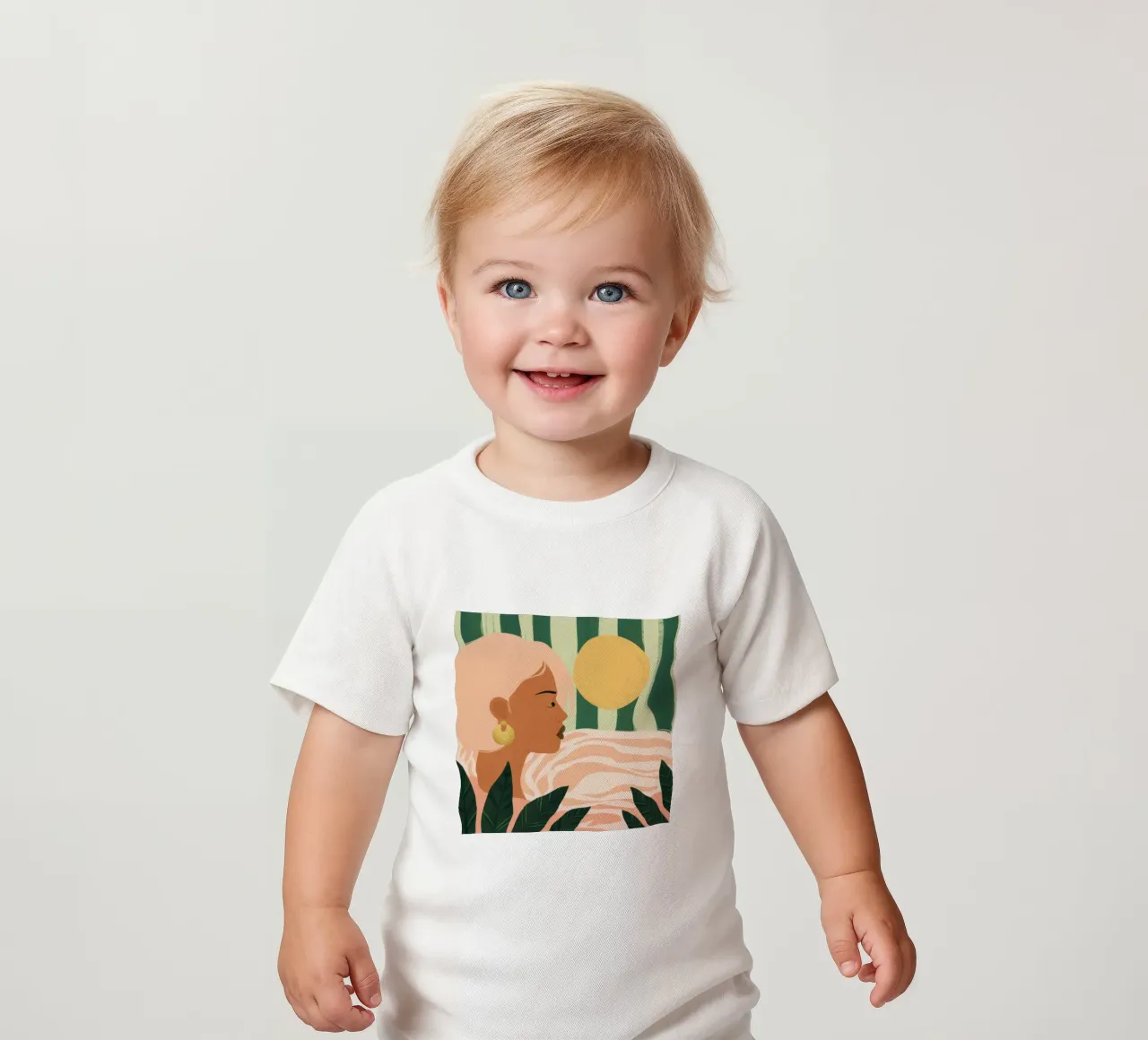 Due donne di profilo maglietta neonato da Thistle Bloom