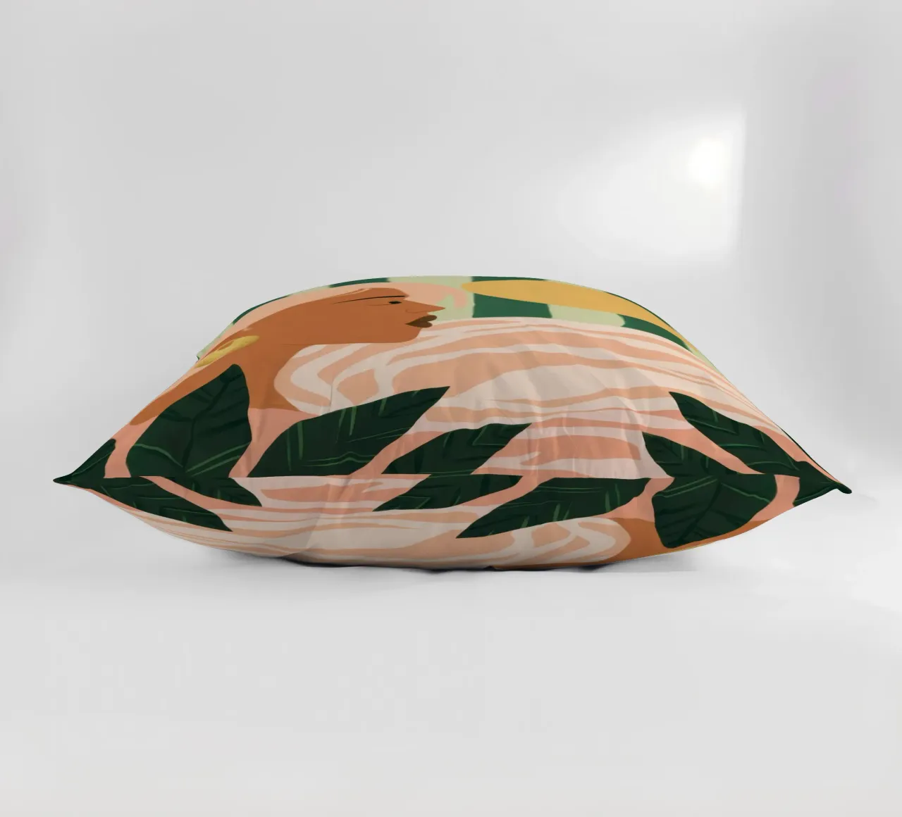 Due donne di profilo cuscino da Thistle Bloom