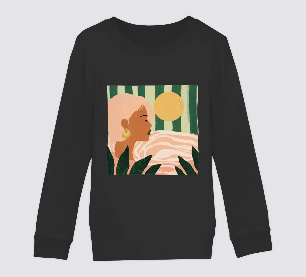 Due donne di profilo felpa bambino da Thistle Bloom