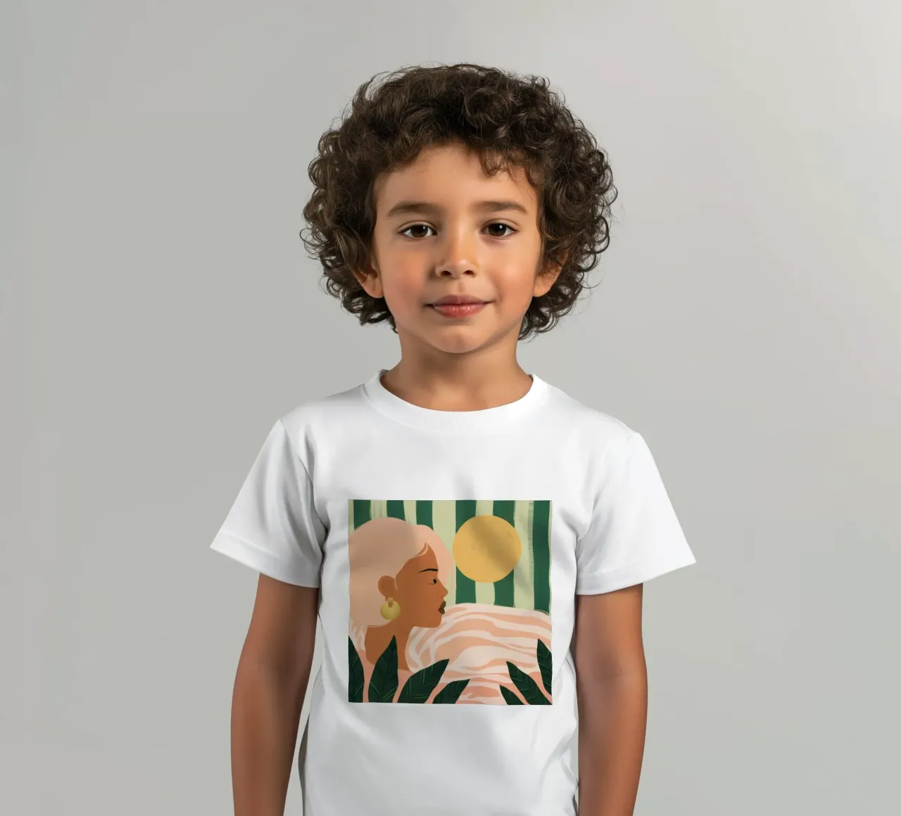 Due donne di profilo t-shirt bambini da Thistle Bloom