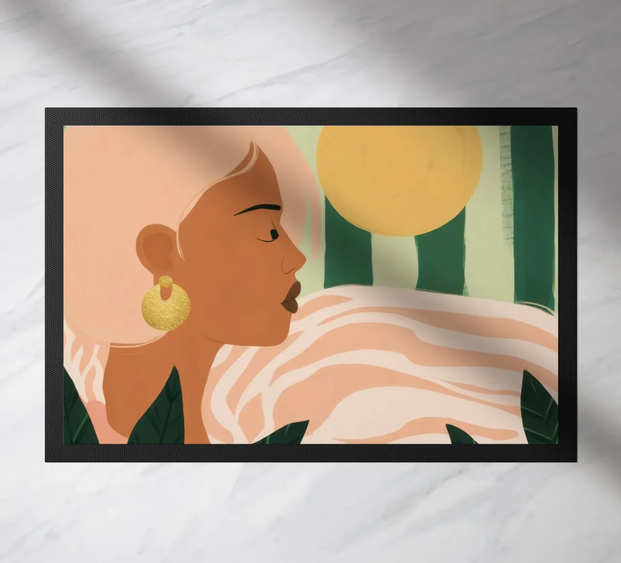 Due donne di profilo zerbino da Thistle Bloom