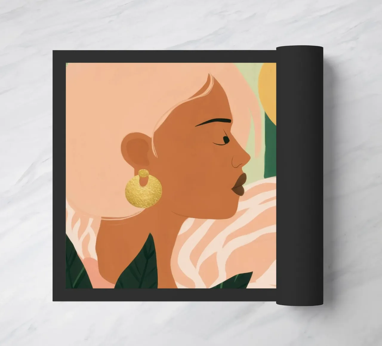 Due donne di profilo zerbino da Thistle Bloom