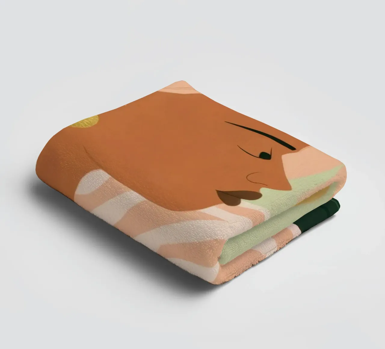 Due donne di profilo asciugamano da bagno da Thistle Bloom