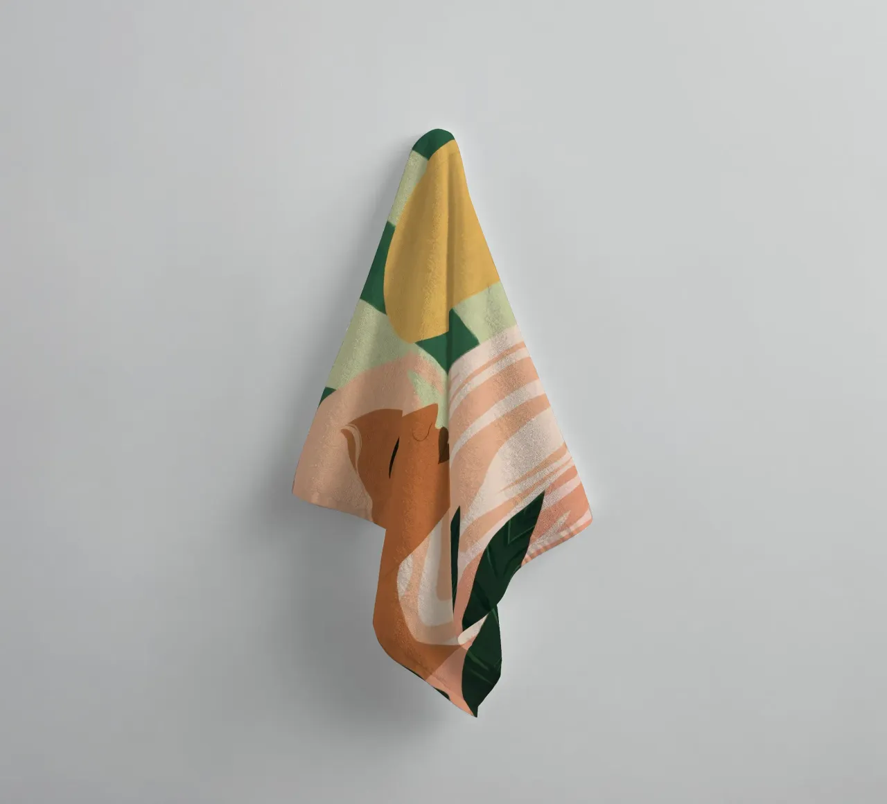 Due donne di profilo asciugamano da bagno da Thistle Bloom