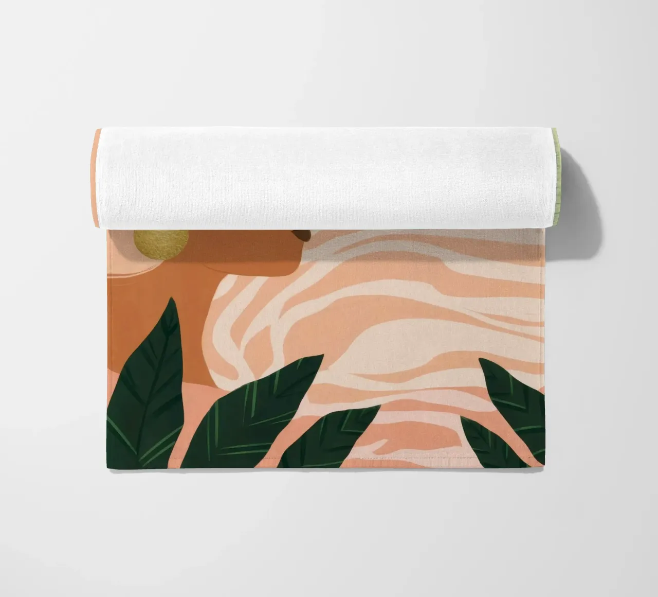 Due donne di profilo telo mare da Thistle Bloom