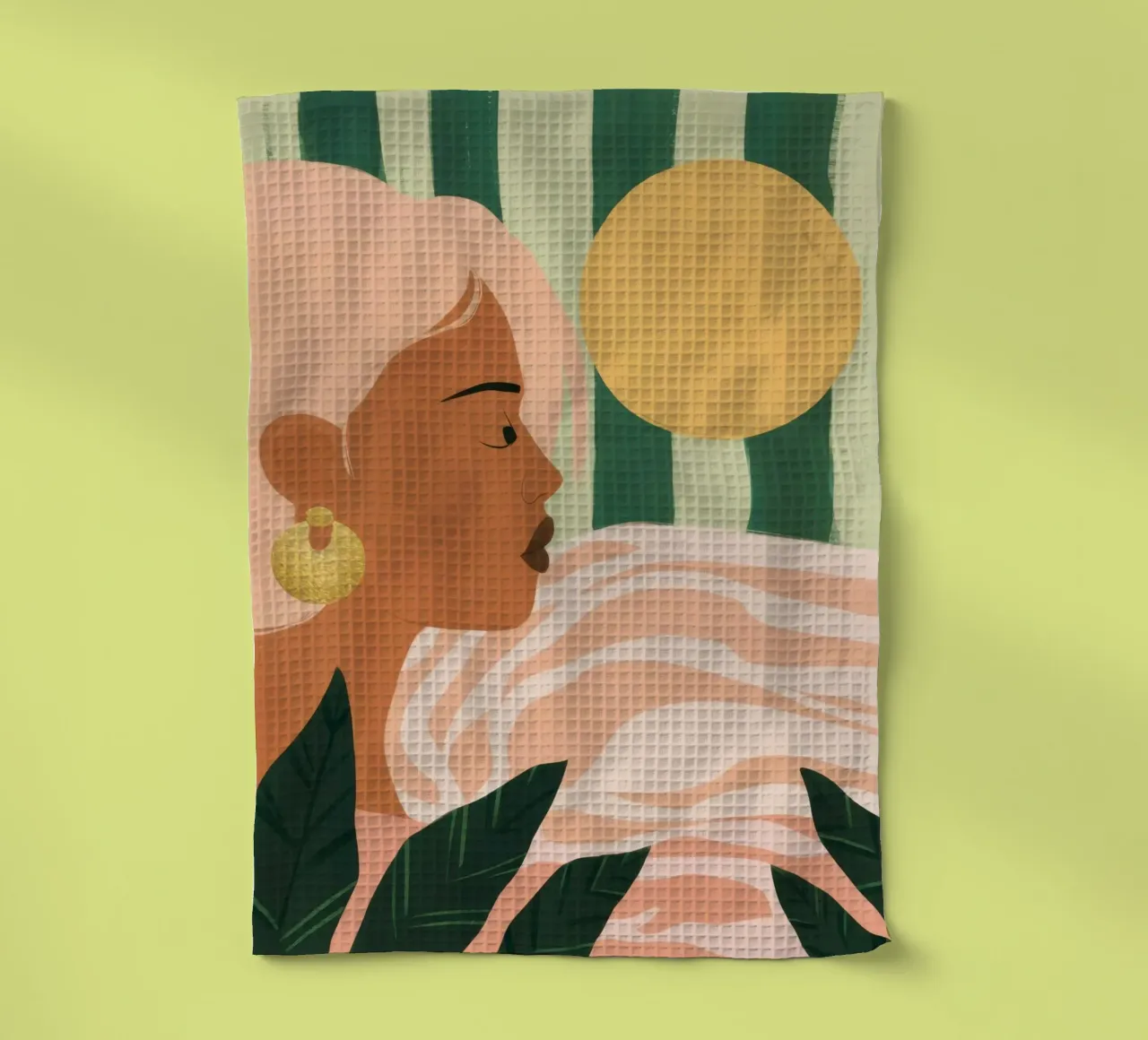 Due donne di profilo canovaccio da cucina da Thistle Bloom