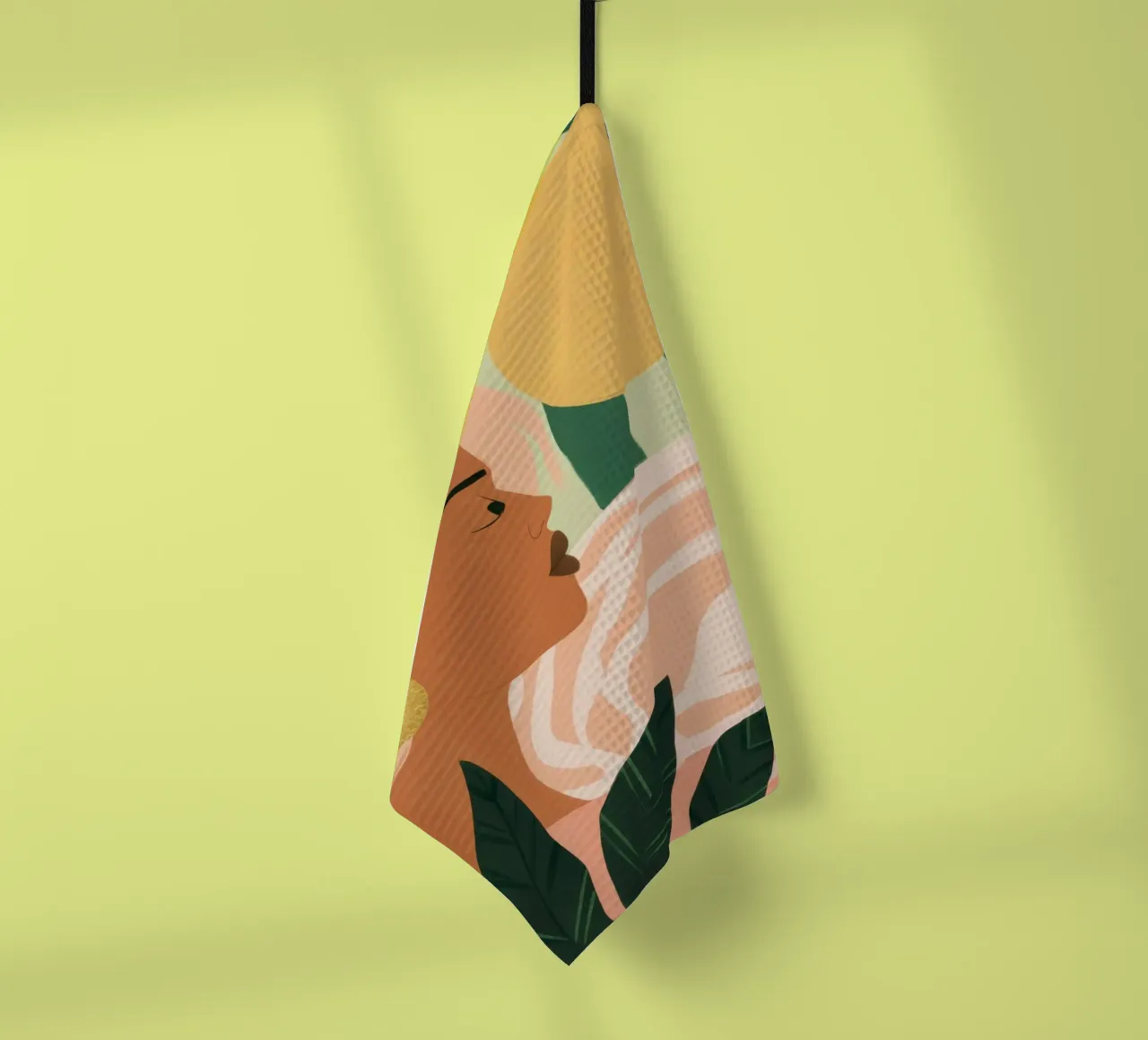 Due donne di profilo canovaccio da cucina da Thistle Bloom