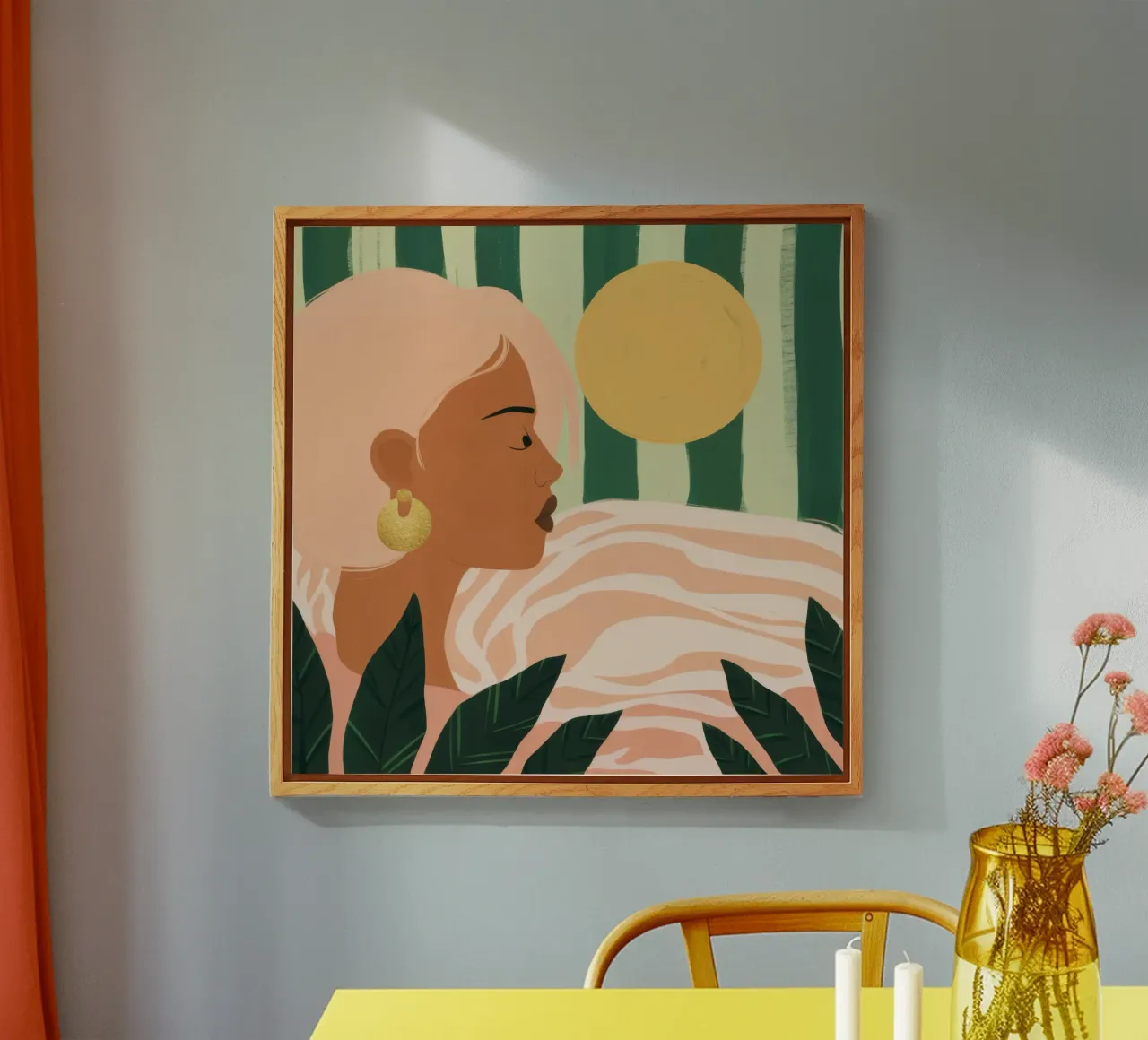 Due donne di profilo plexiglass da Thistle Bloom