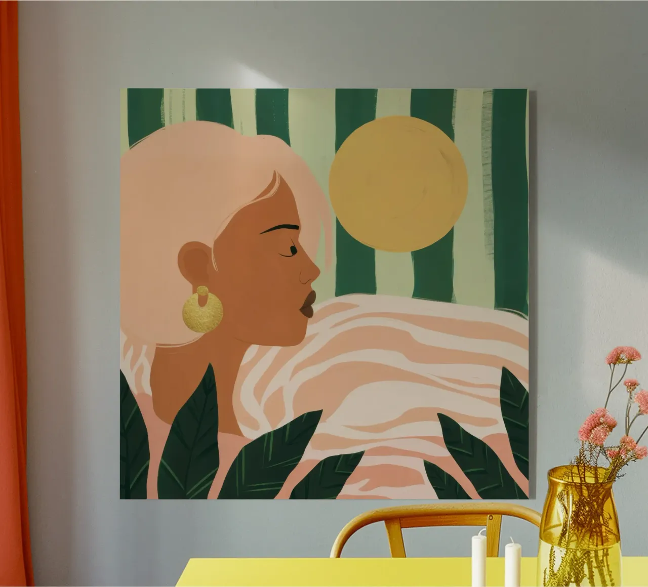 Due donne di profilo plexiglass da Thistle Bloom