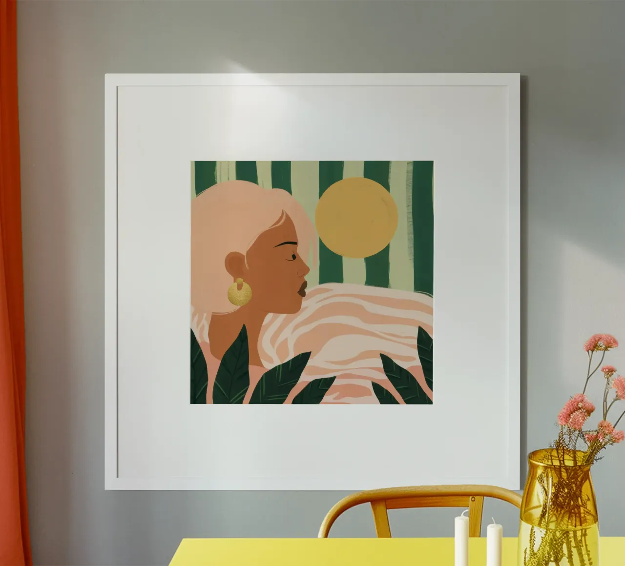 Due donne di profilo carta hahnemühle da Thistle Bloom