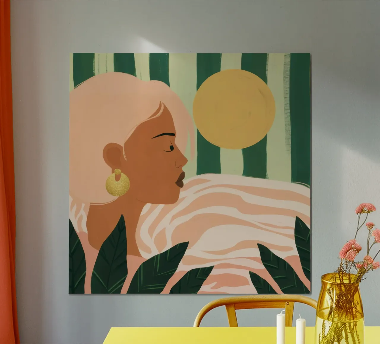 Due donne di profilo carta hahnemühle da Thistle Bloom