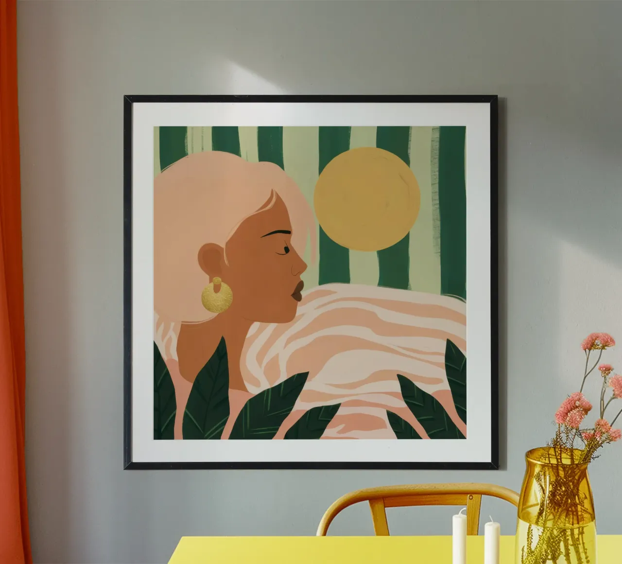 Due donne di profilo carta hahnemühle da Thistle Bloom