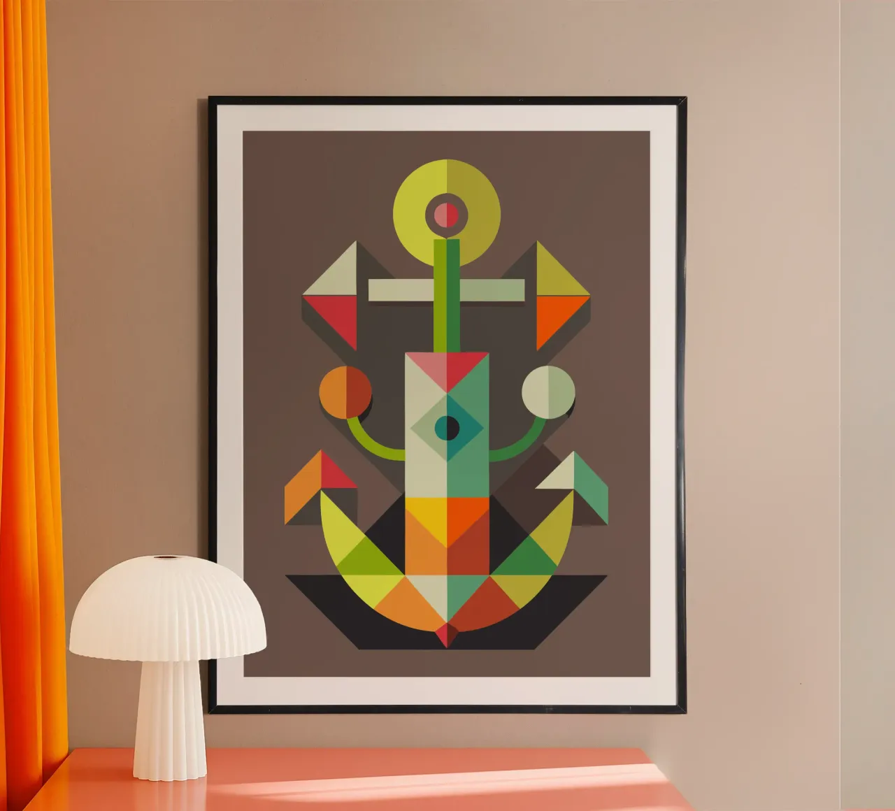 ancla ilustración vectorial poster de Shillas