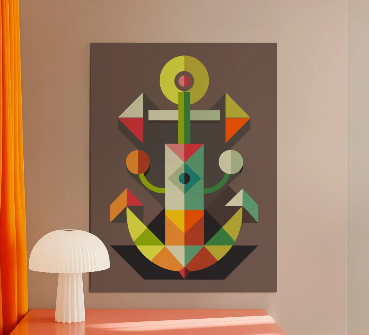 ancla ilustración vectorial poster de Shillas