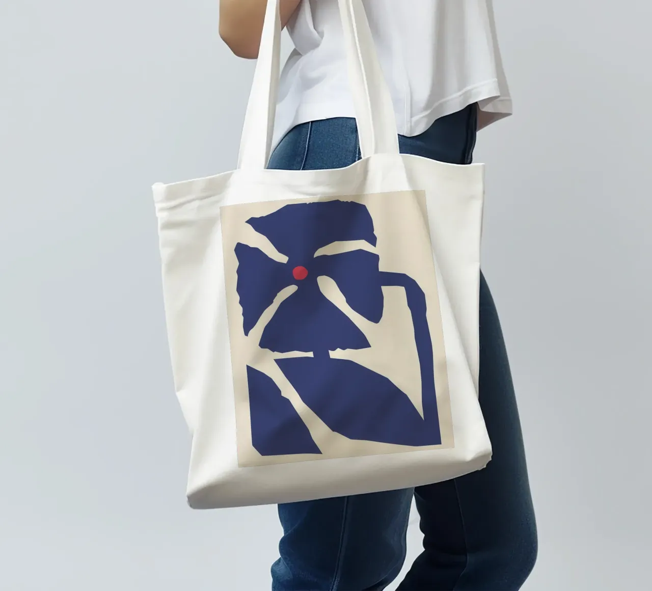 Modulo grafico Bluebell borsa in juta da Irish Strokes