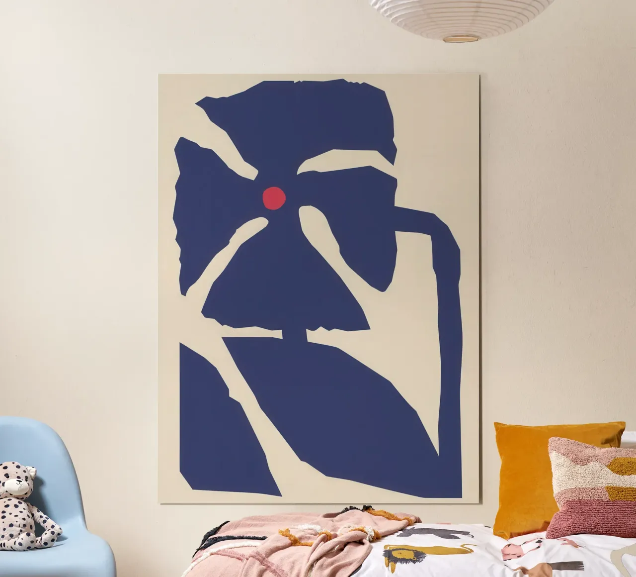 Modulo grafico Bluebell poster con telaio in alluminio da Irish Strokes
