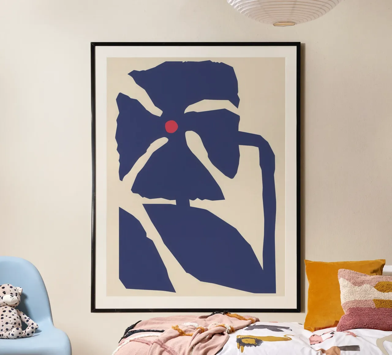 Modulo grafico Bluebell poster con telaio in alluminio da Irish Strokes