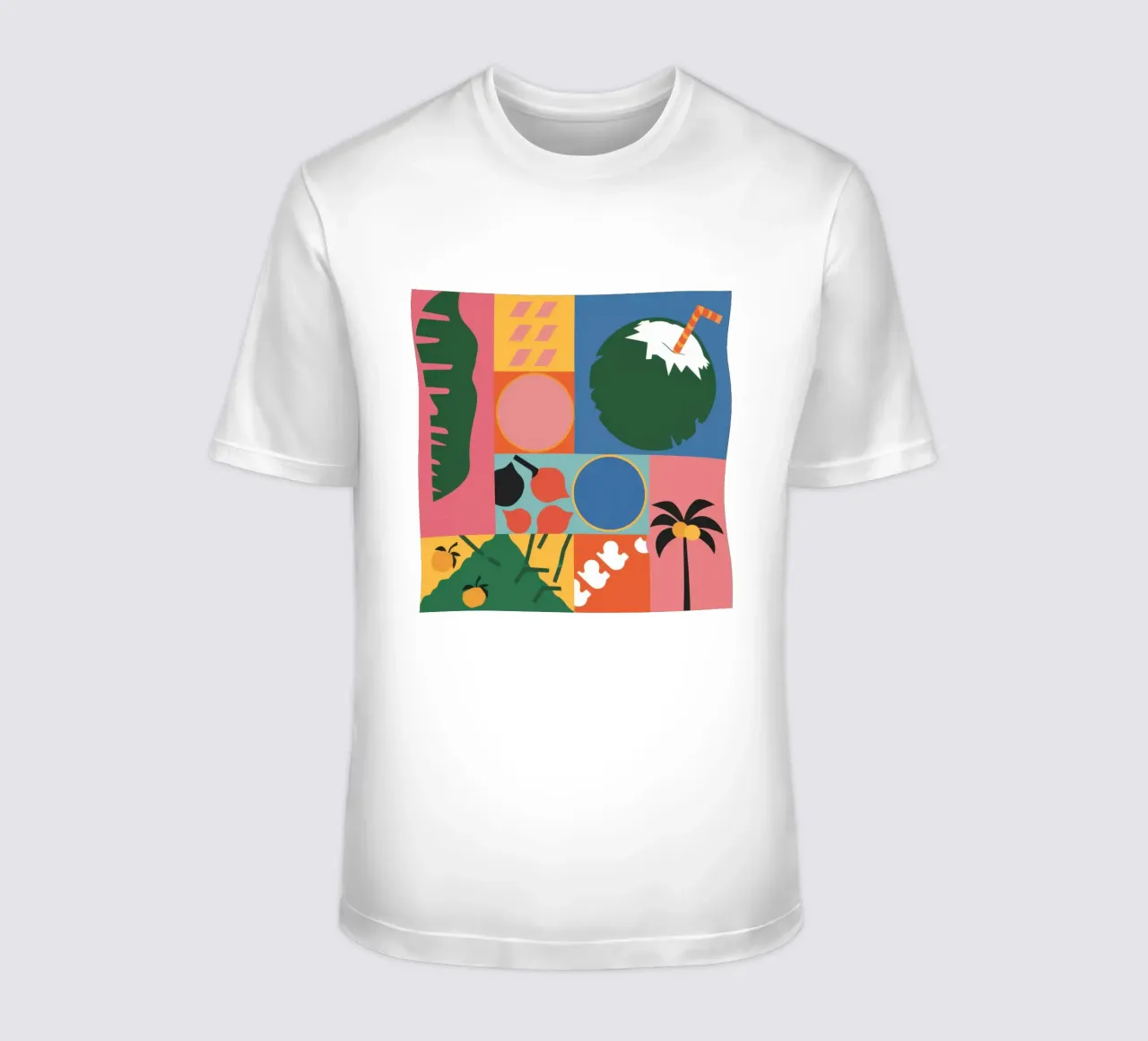 Sogno di un'isola geometrica t-shirt da Luna Aura