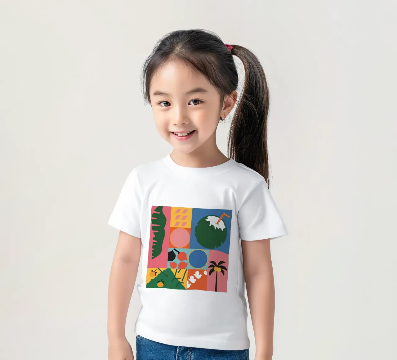 Sogno di un'isola geometrica t-shirt bambini da Luna Aura