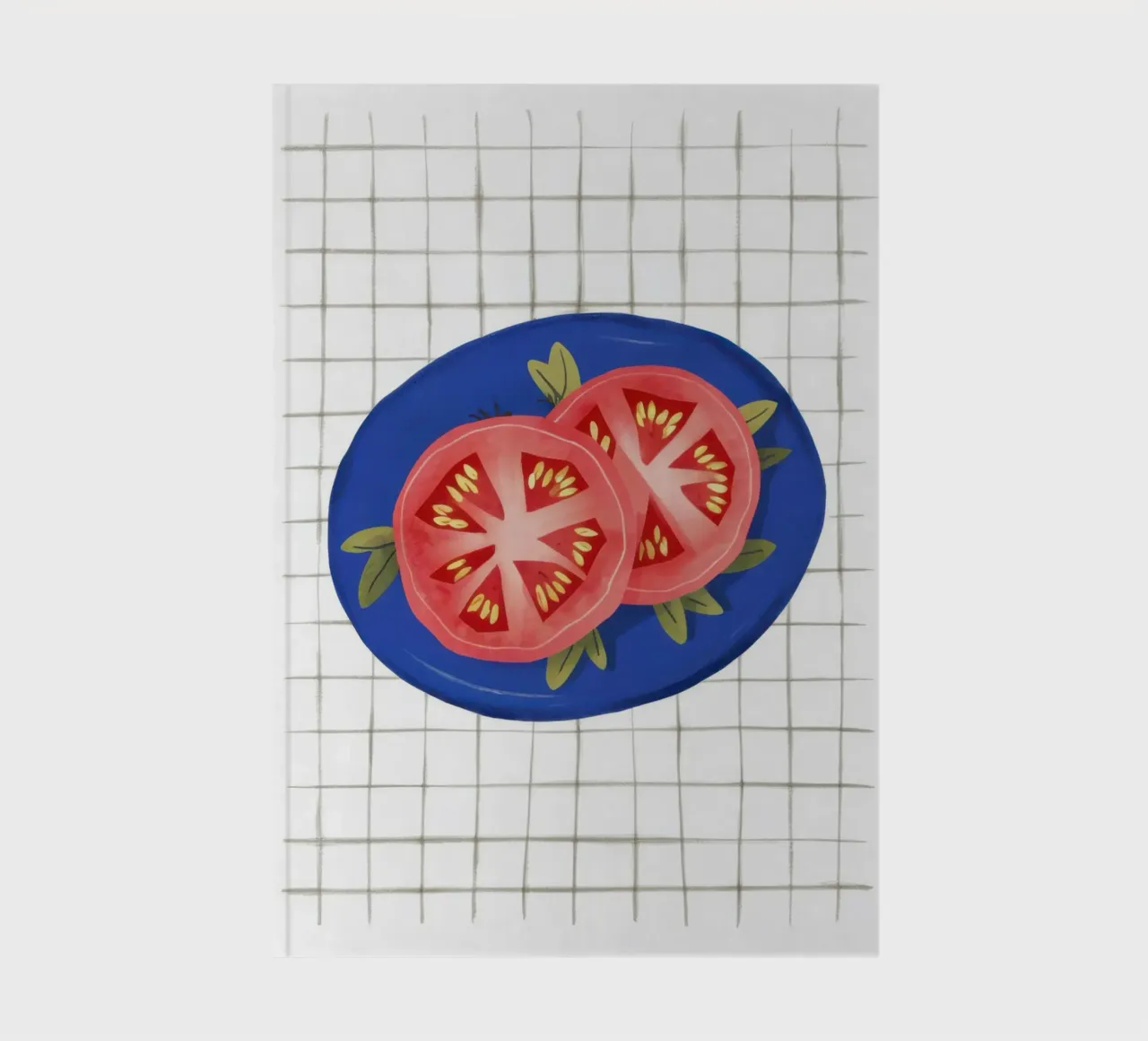 Tomato Simplicity on Grid notebook by Trace Brush