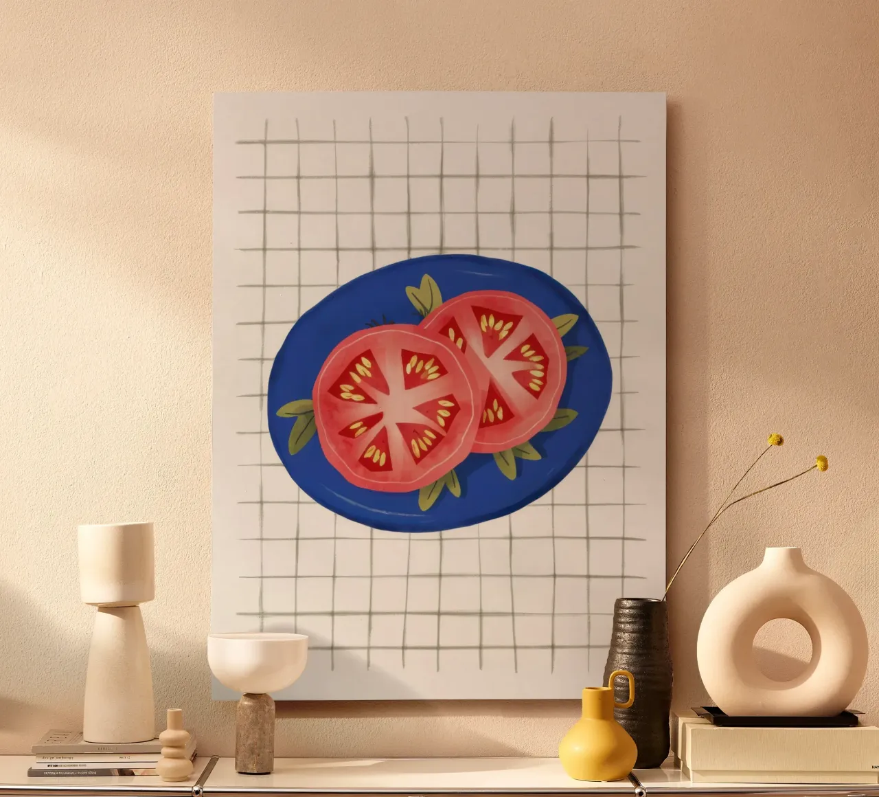 Pomodoro Semplicità su griglia pannello forex da Trace Brush