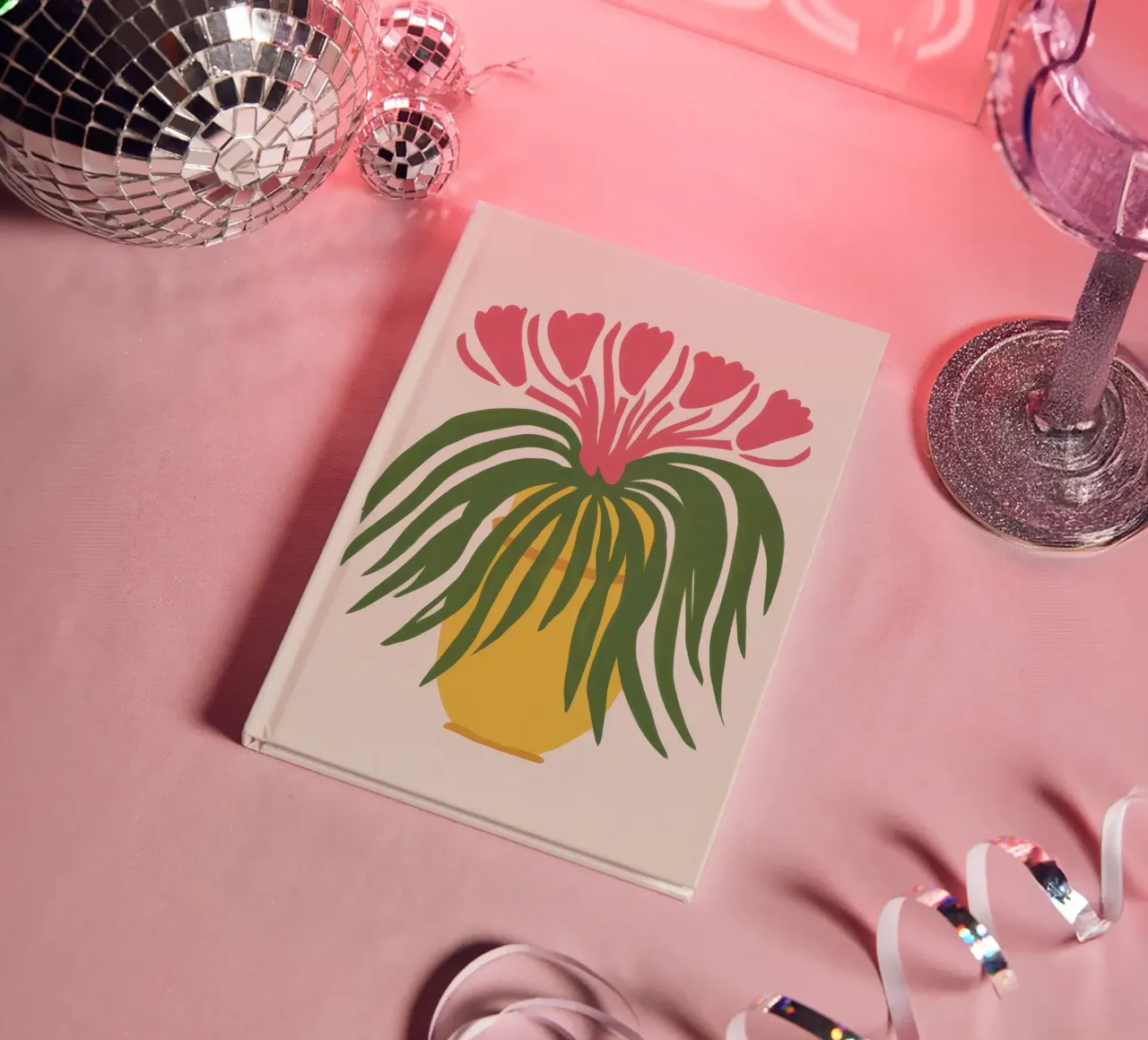 Elegant Bloom Stillness notebook by Selene Shade