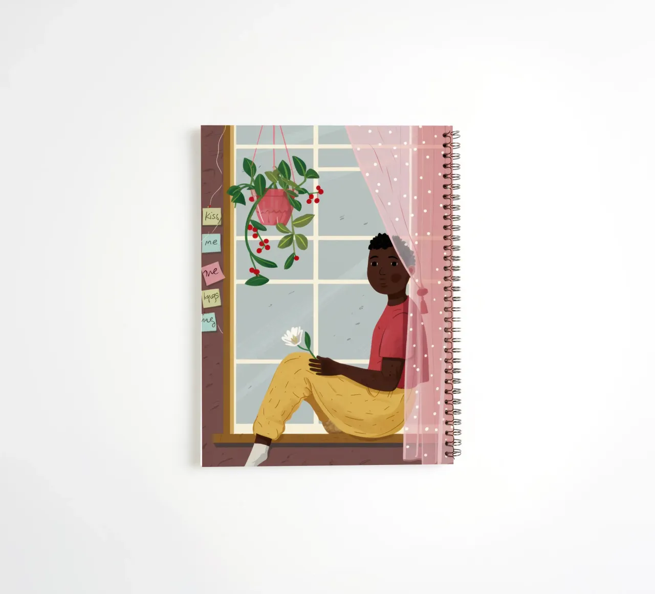 Reading by the Window spiral notebook by Thistle Bloom