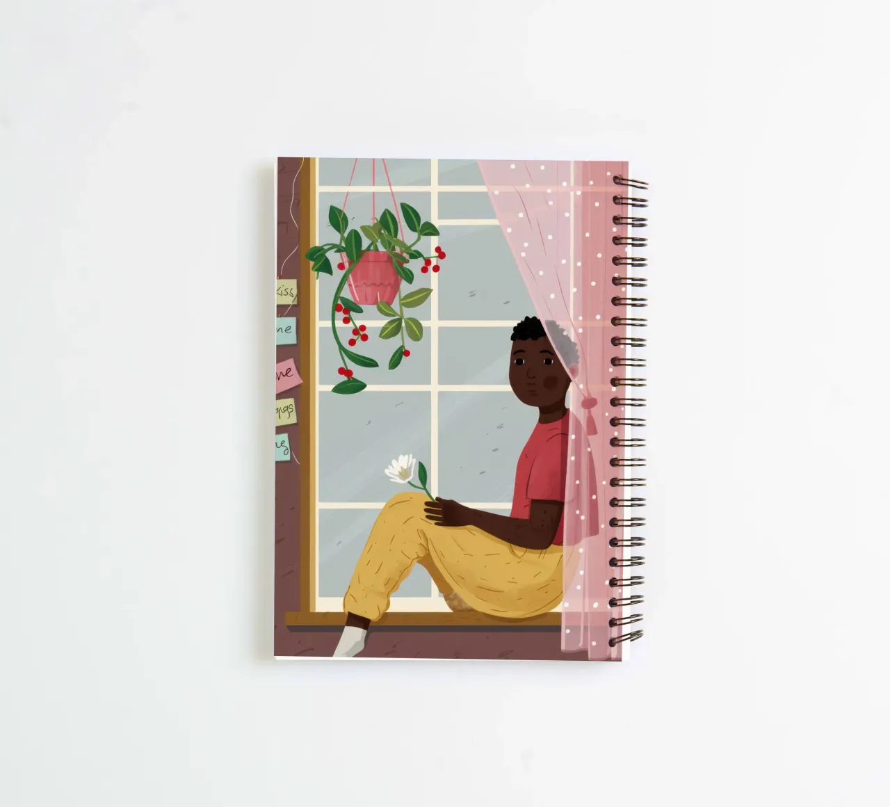 Reading by the Window spiral notebook by Thistle Bloom