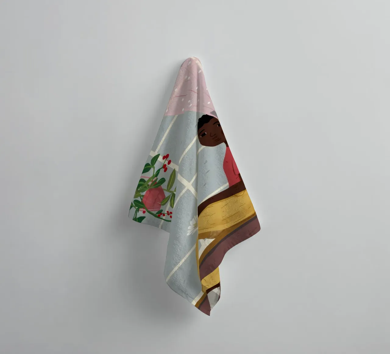 Reading by the Window towel by Thistle Bloom