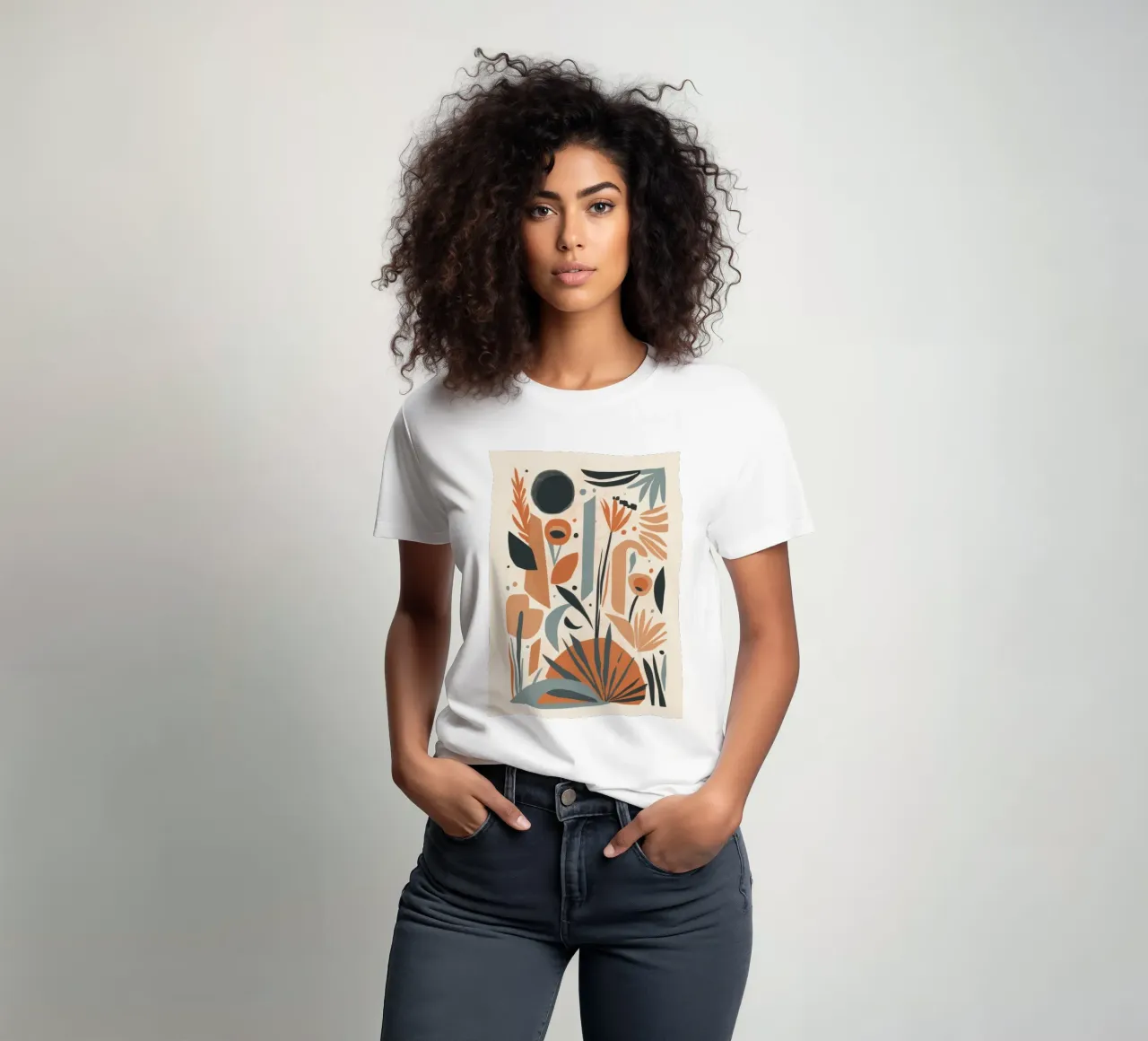 Abstract Botanical Array t-shirt by Gaia Viesta