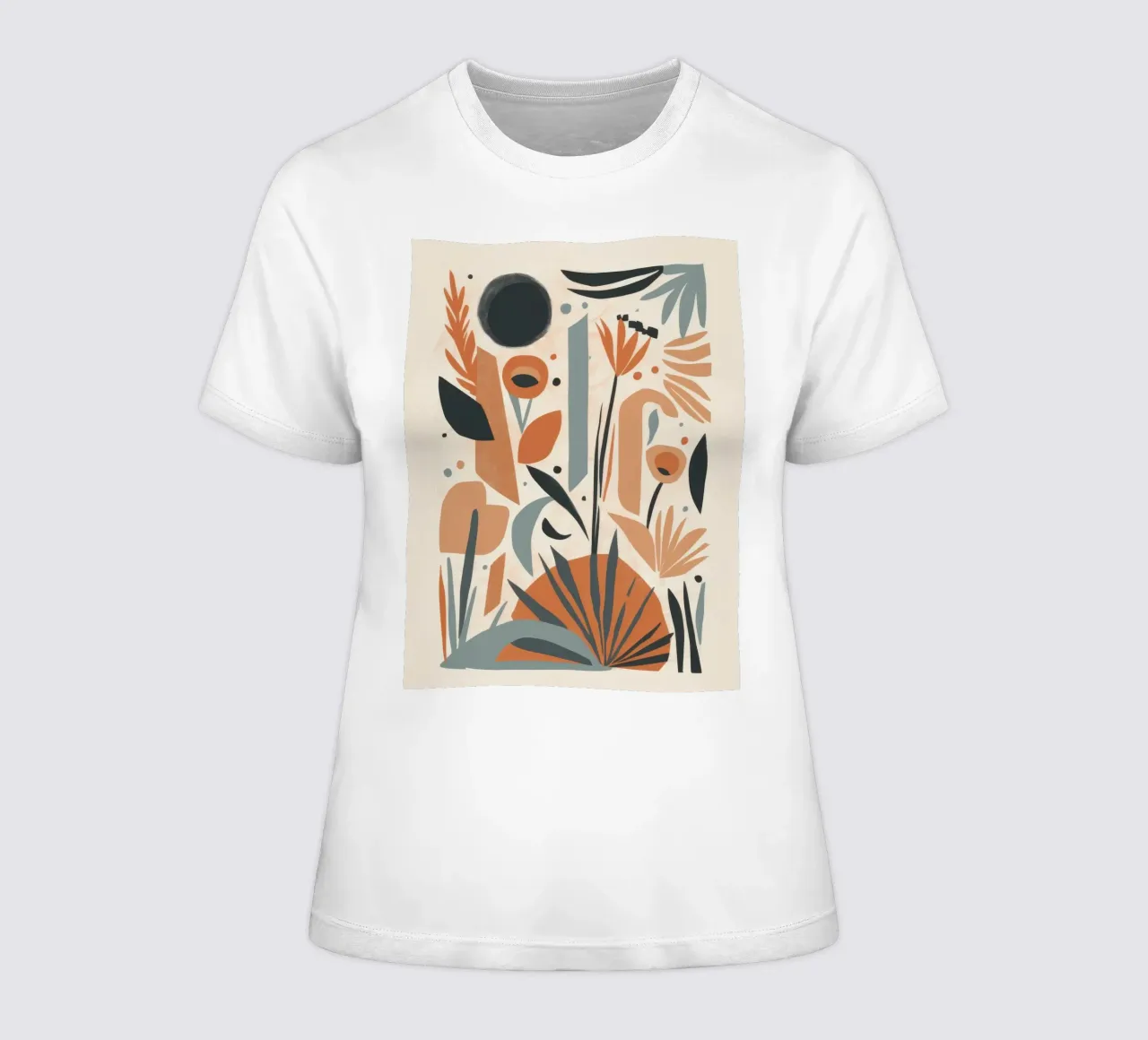 Abstract botanisch array dames t-shirt getailleerd van Gaia Viesta