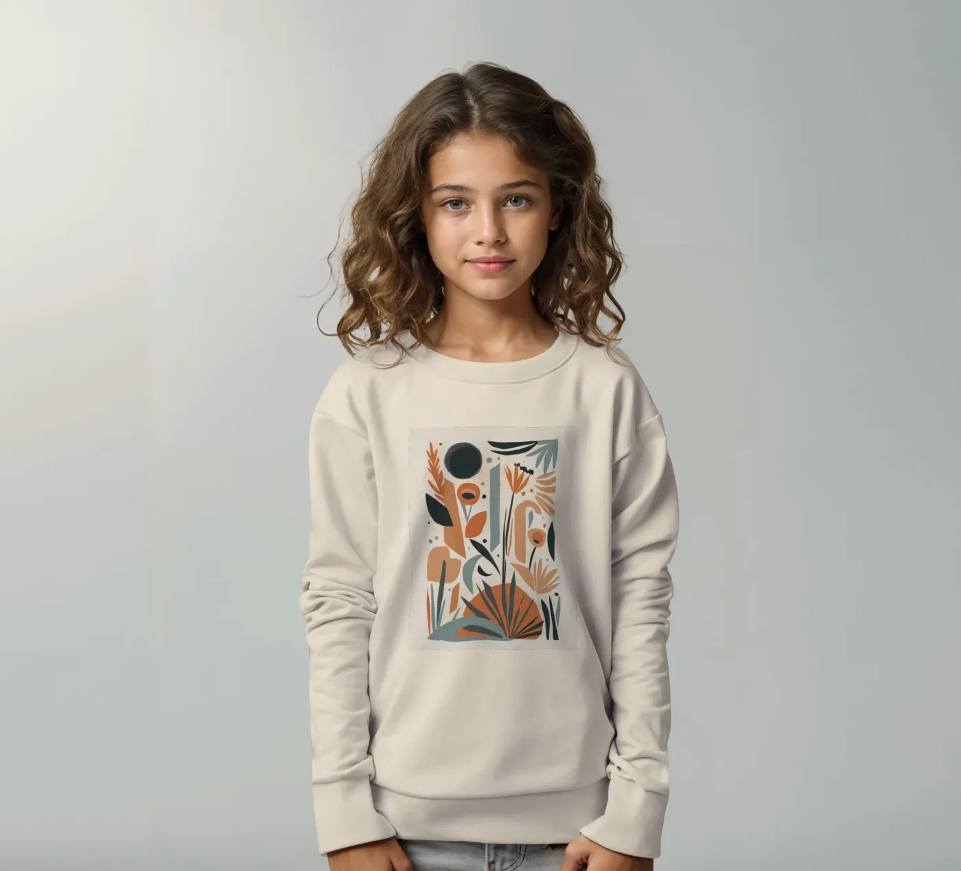 Abstract Botanical Array kinder sweatshirt van Gaia Viesta