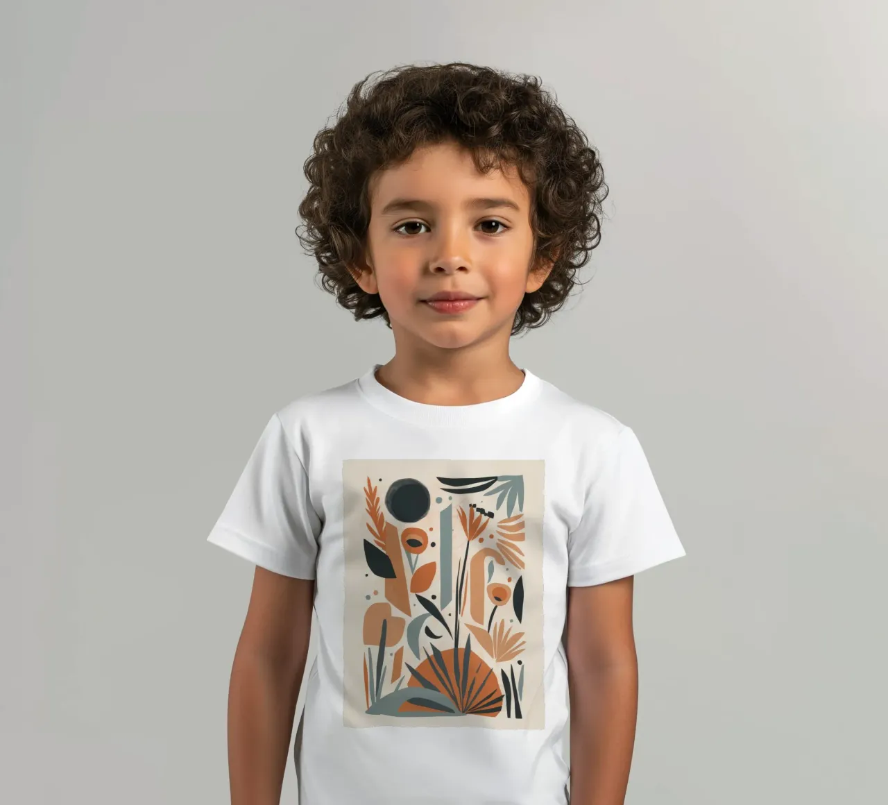 Abstraktes botanisches Array Kinder T-Shirt von Gaia Viesta