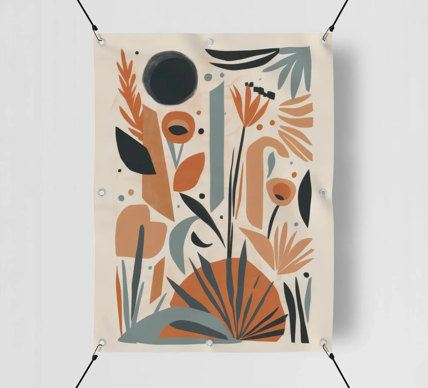 Schiera botanica astratta telo in pvc da Gaia Viesta