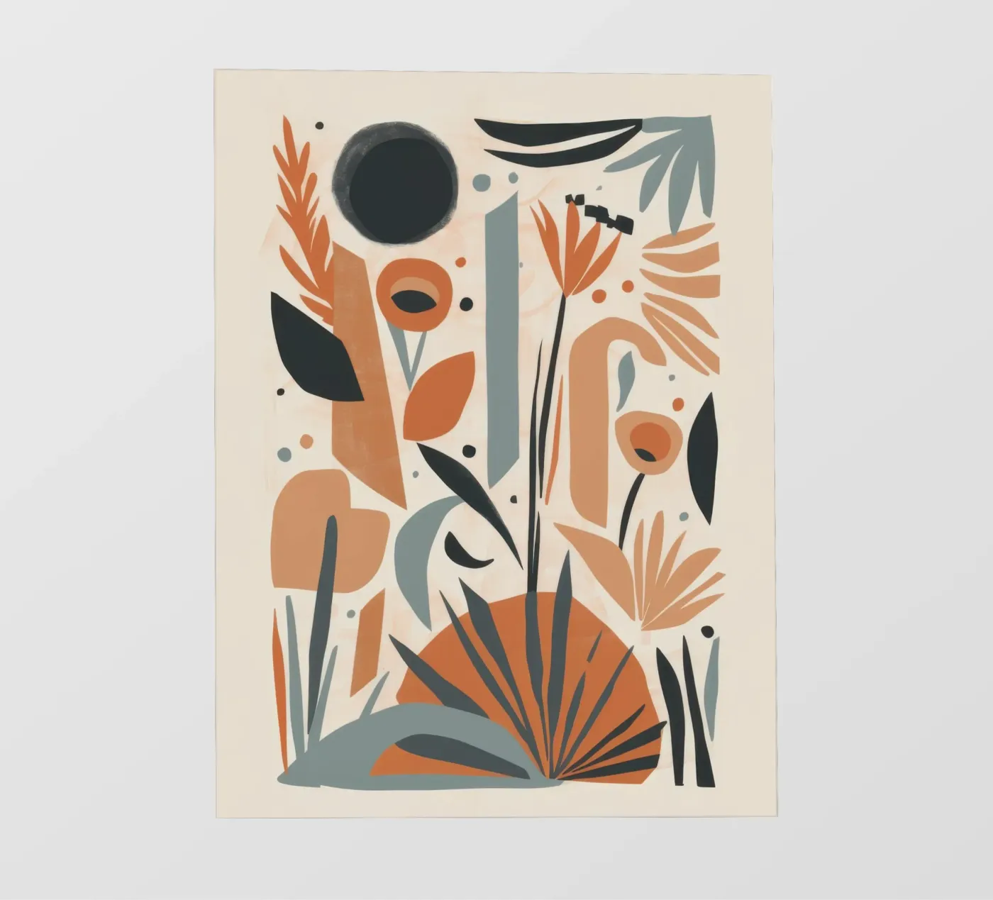 Schiera botanica astratta telo in pvc da Gaia Viesta