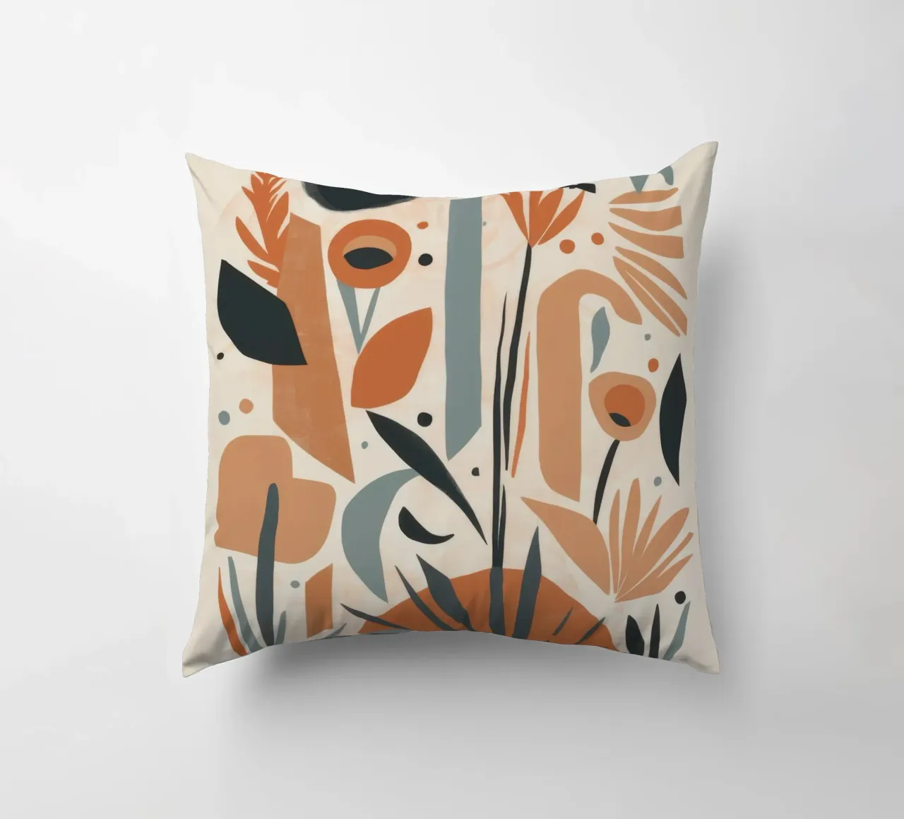 Abstract Botanical Array decorative cushion by Gaia Viesta