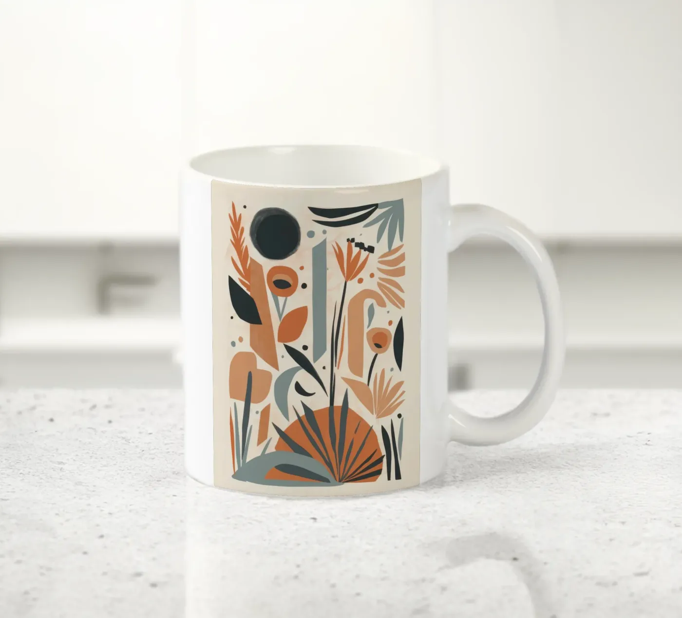 Abstract Botanical Array Keramik Tasse von Gaia Viesta