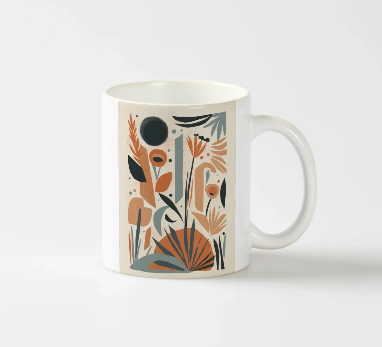 Abstraktes botanisches Array Keramik Tasse von Gaia Viesta