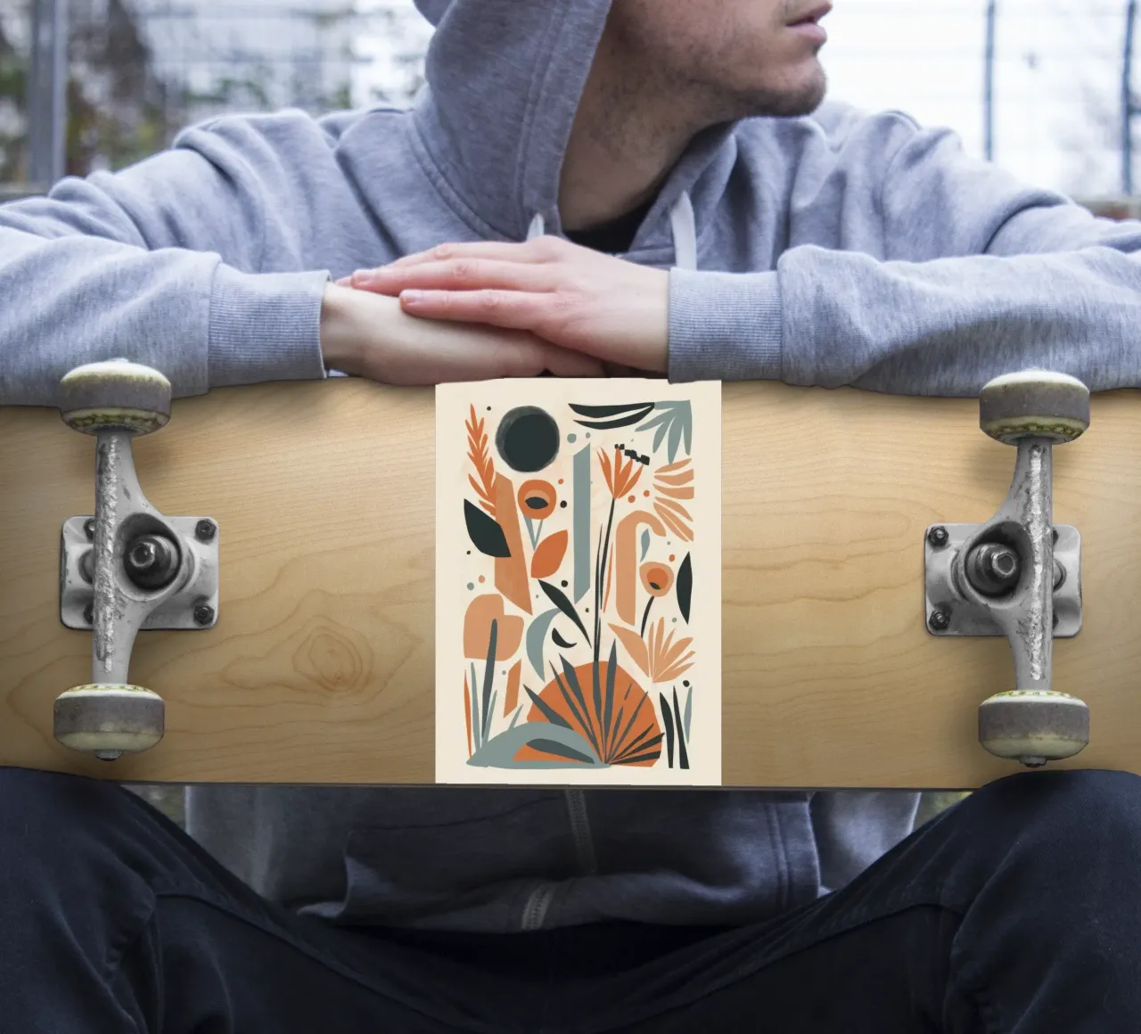 Abstract botanisch array sticker van Gaia Viesta