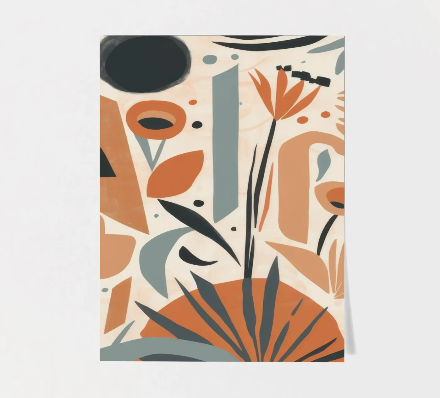 Tableau botanique abstrait planche autocollant de Gaia Viesta