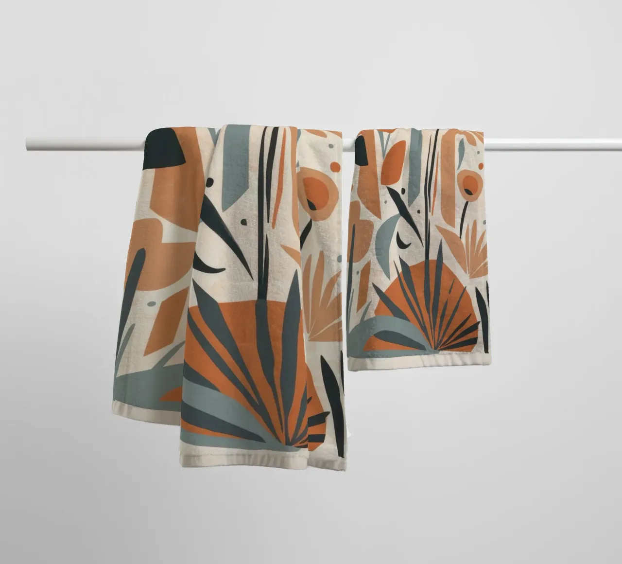 Abstract Botanical Array towel by Gaia Viesta