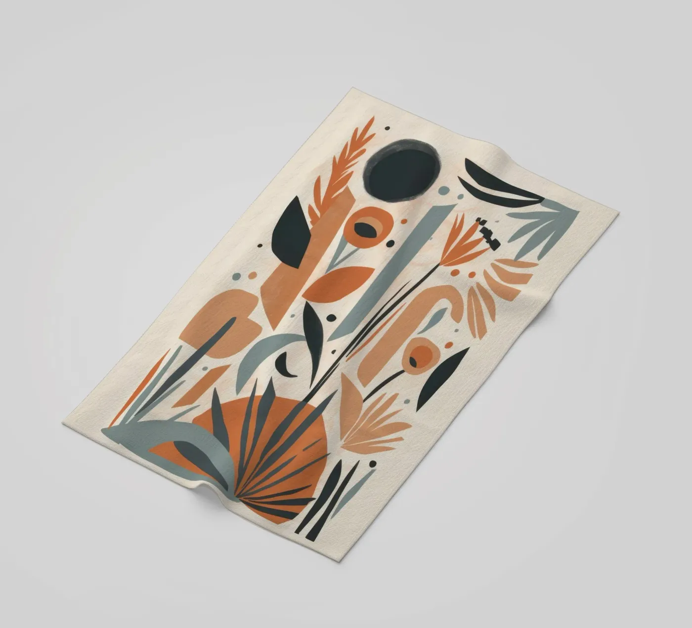 Abstraktes botanisches Array Strandtuch von Gaia Viesta