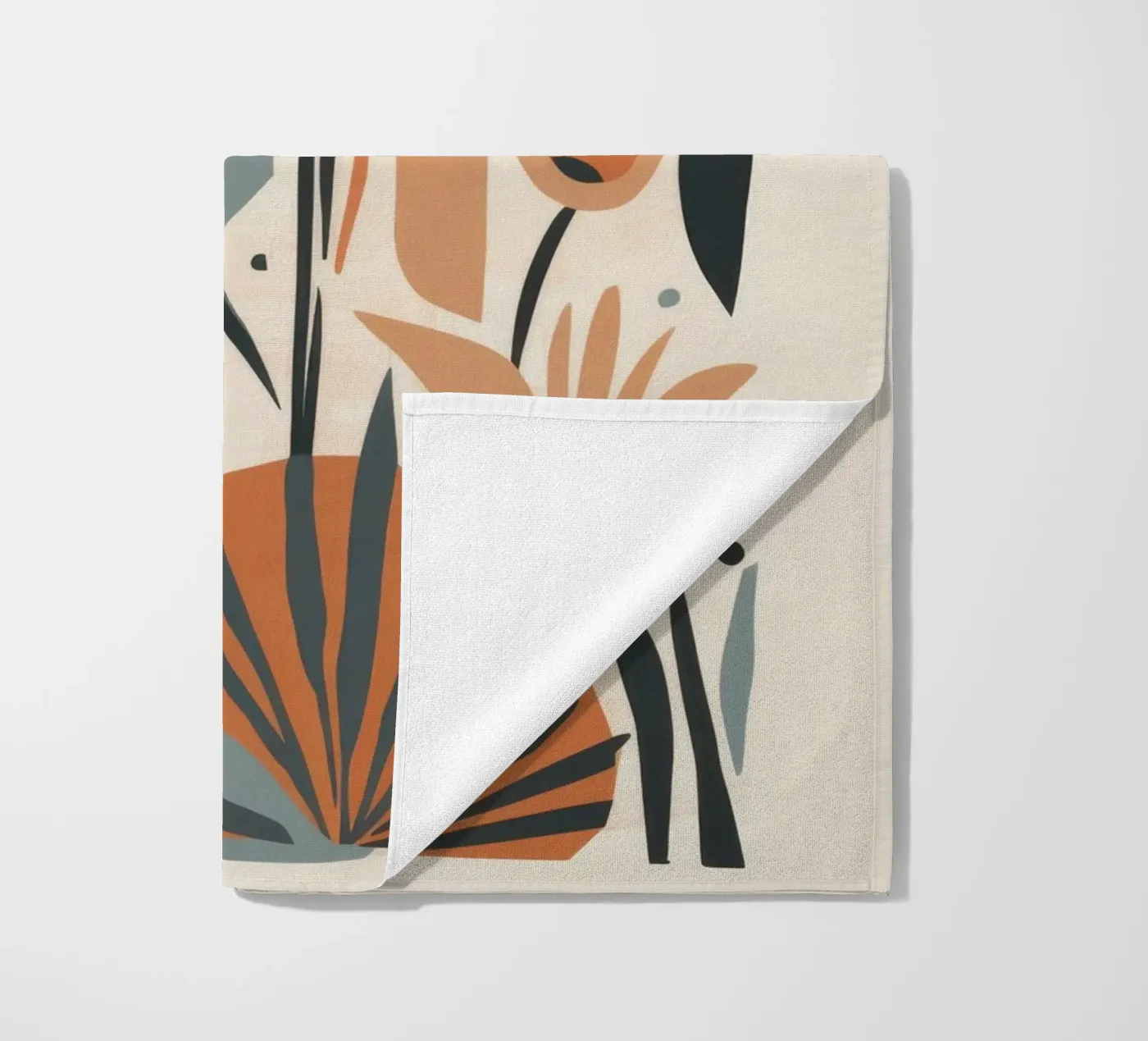 Abstraktes botanisches Array Strandtuch von Gaia Viesta