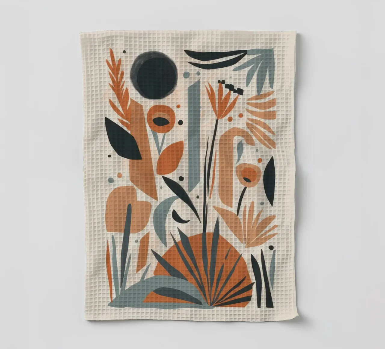 Abstract Botanical Array tea towel by Gaia Viesta