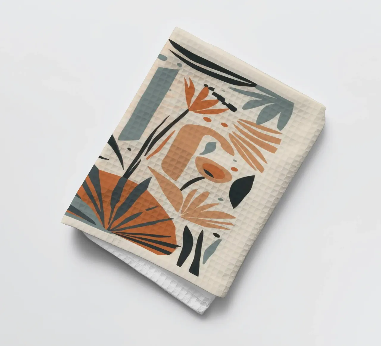 Abstract Botanical Array tea towel by Gaia Viesta